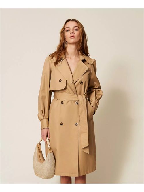 Trench doppiopetto in gabardina TWINSET | TP2230/12145